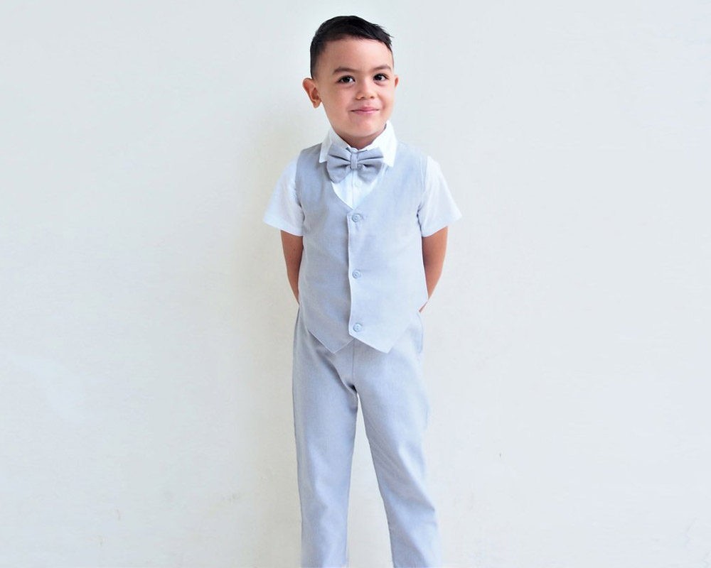 Boy 3 Piece Linen Outfit