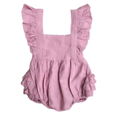 Baby Girl Linen Romper
