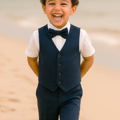 Boy 4 Piece Suit - Navy