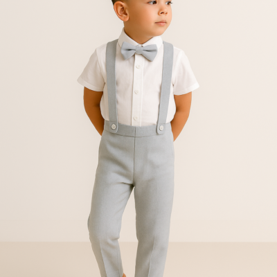 Ring Bearer Suits - Light Grey