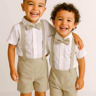 Ring Bearer Suits - Beige