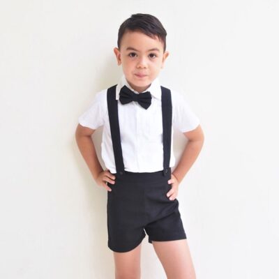Boy Suspender Shorts