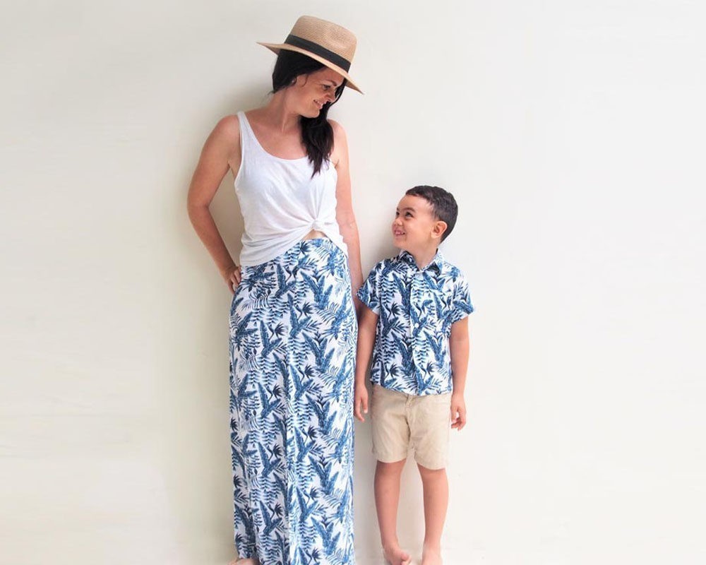 mom and son matching outfits