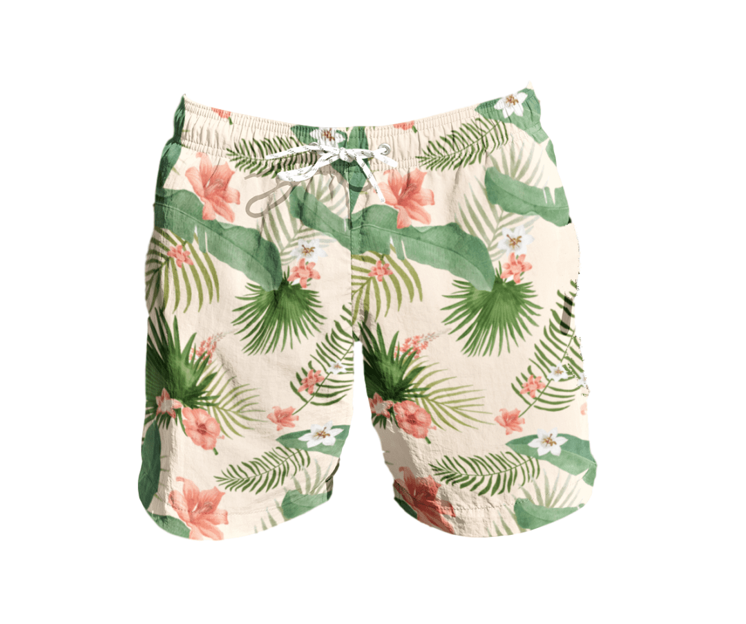 Matching Swim Trunks - Tropical - Tiny Tots Kids