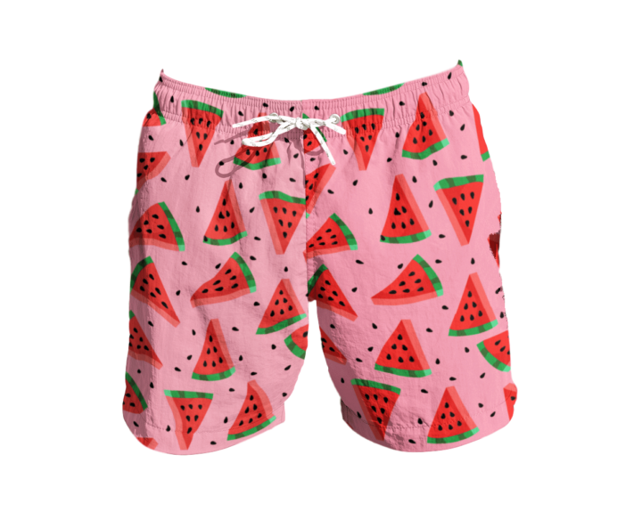 Matching Swim Trunks - Red Watermelon - Tiny Tots Kids