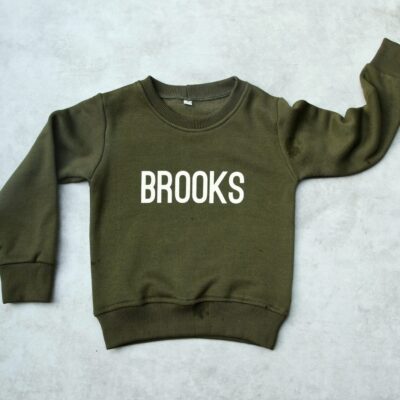 Personalized Sweatshirt - Army Green