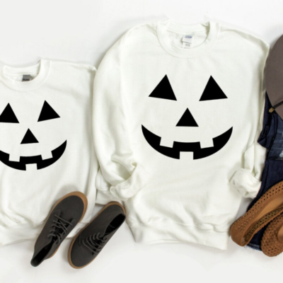 Mommy & Me Halloween Sweatshirts – Mama’s Pumpkin