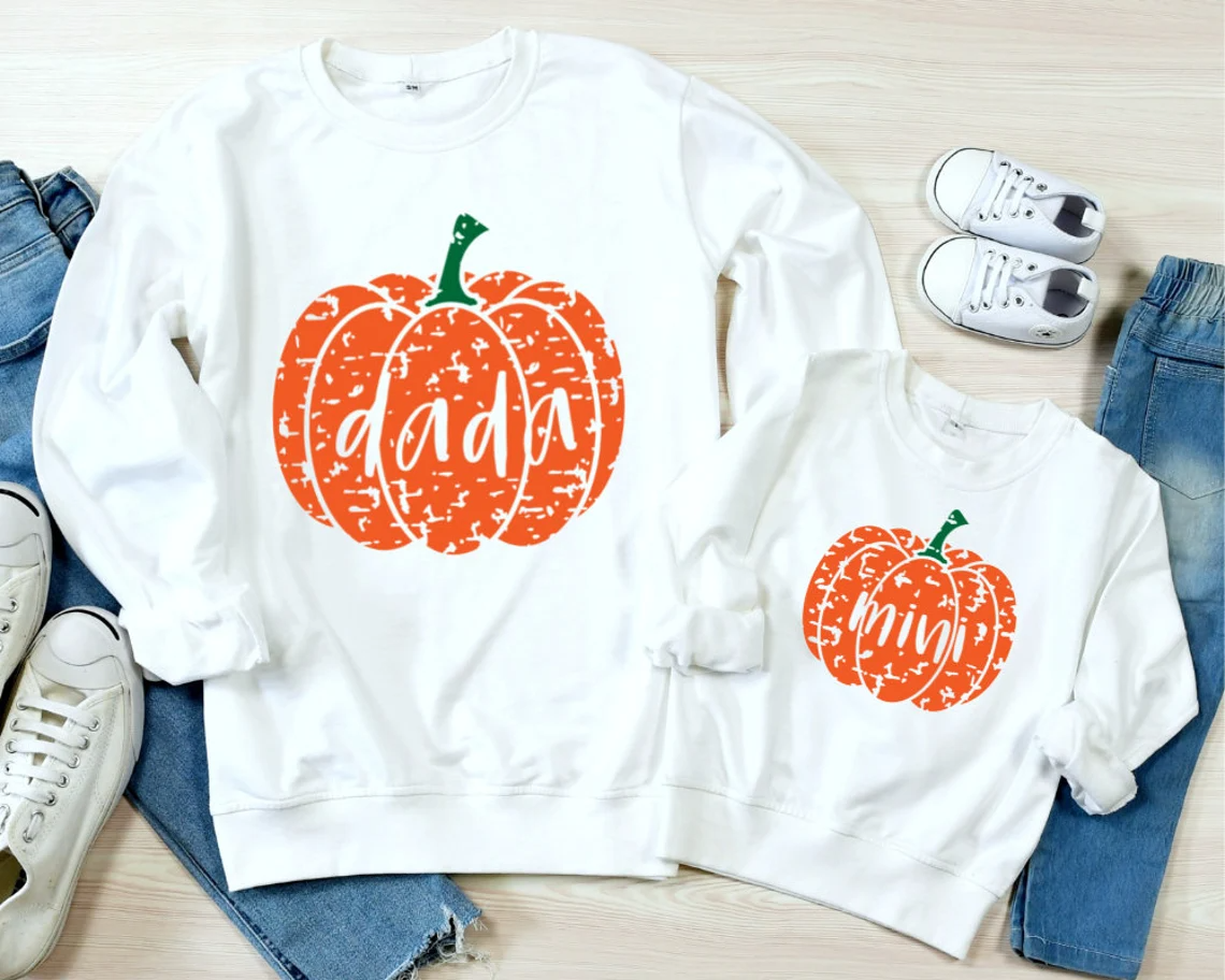 Mommy & Me Halloween Sweatshirts – Mama Pumpkin