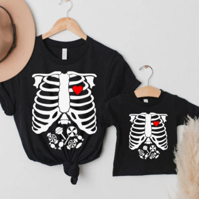 Matching Halloween Shirts – Skeleton