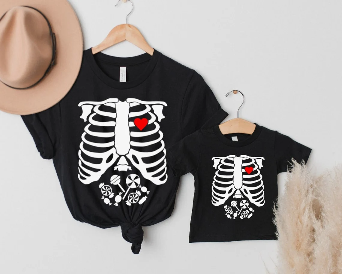 Matching Halloween Shirts – Skeleton