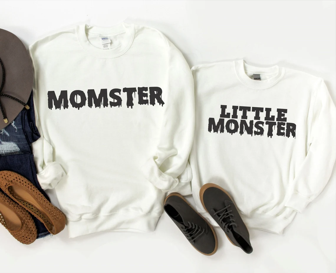 Sweatshirts d'Halloween Maman & Moi - Momster