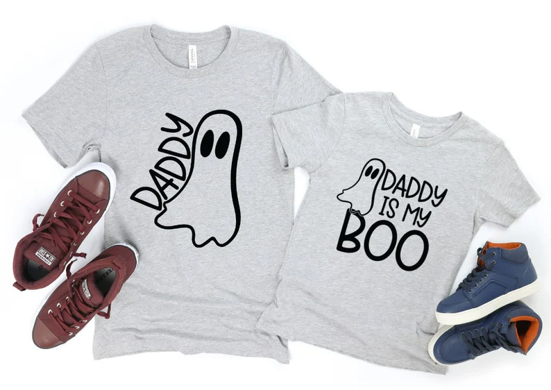 Daddy & Me Halloween Shirts – Boo