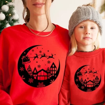 Family Christmas Sweatshirts – Xmas Moon