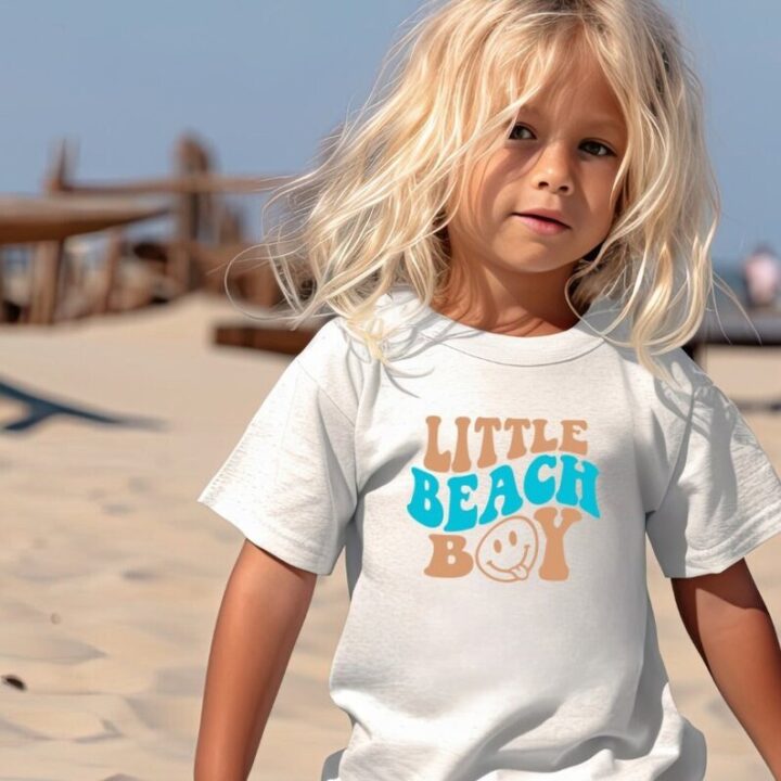 Kids Tees - Lil Beach Boy - Tiny Tots Kids