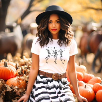 Halloween T-Shirts – Three Skeletons