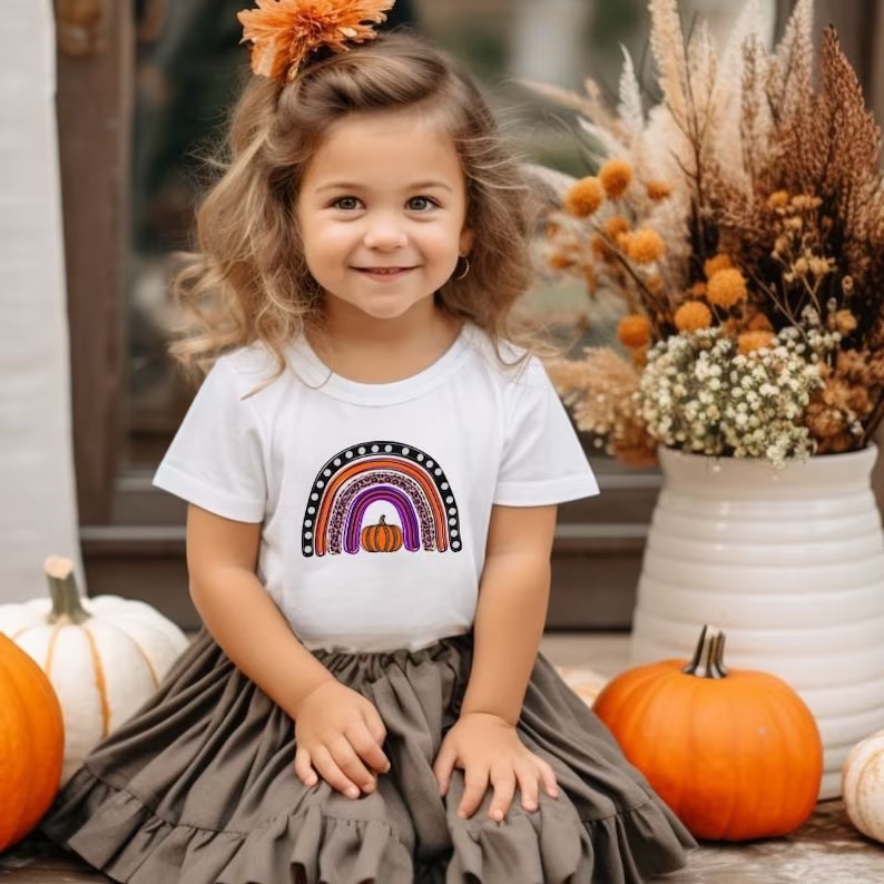Kids Halloween T-shirt - Rainbow