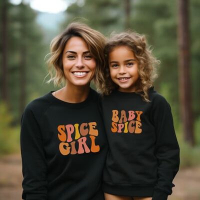 Mommy & Me Halloween Sweatshirts - Baby Spice