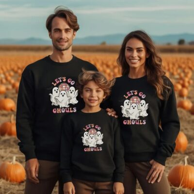 Matching Family Halloween Sweatshirts - Let's Go Ghouls