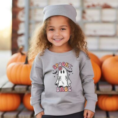 Kids Halloween Sweatshirts - Spooky Babe