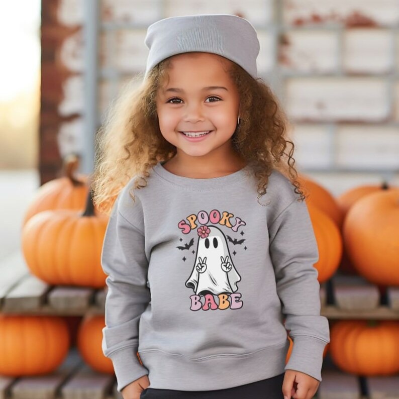 Kids Halloween Sweatshirts - Spooky Babe