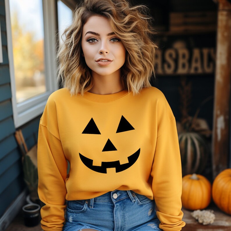 Unisex Halloween Sweatshirts – Pumpkin Face
