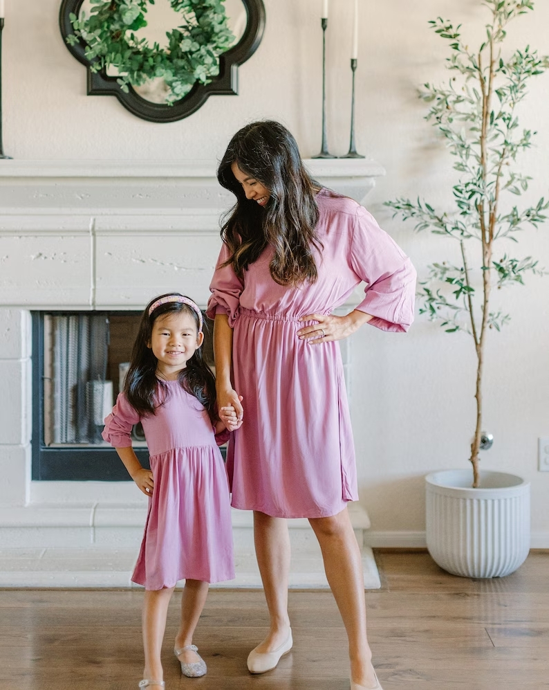 Kids and mother matching dresses best sale