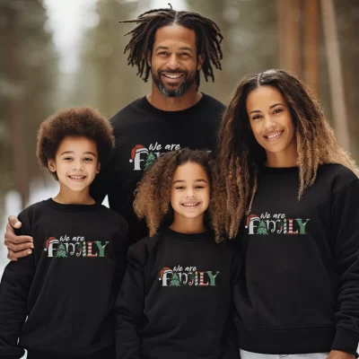 Matching Family Christmas Sweatshirts – We Are Family