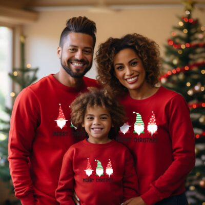 Family Matching Christmas Sweatshirts – Gnomes