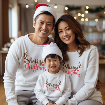 Matching Family Christmas Sweatshirts – Christmas Greetings