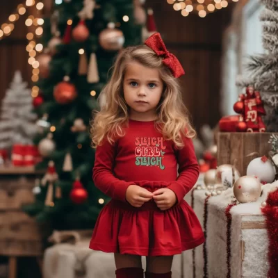 Kids Christmas Sweatshirts - Sleigh Baby