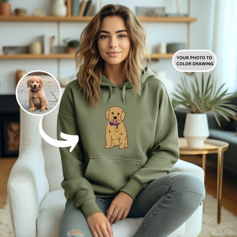 Art Dog Funny Dad - Personalized Custom Hoodie
