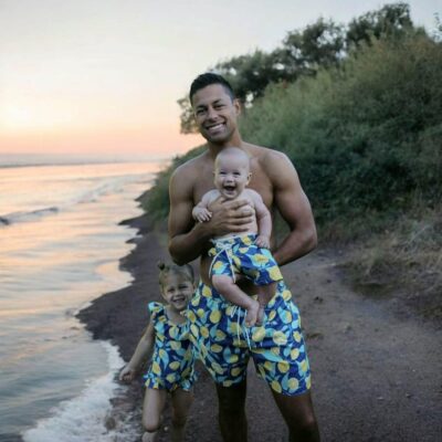 Tropical Family Swimwear - Blue Lemon