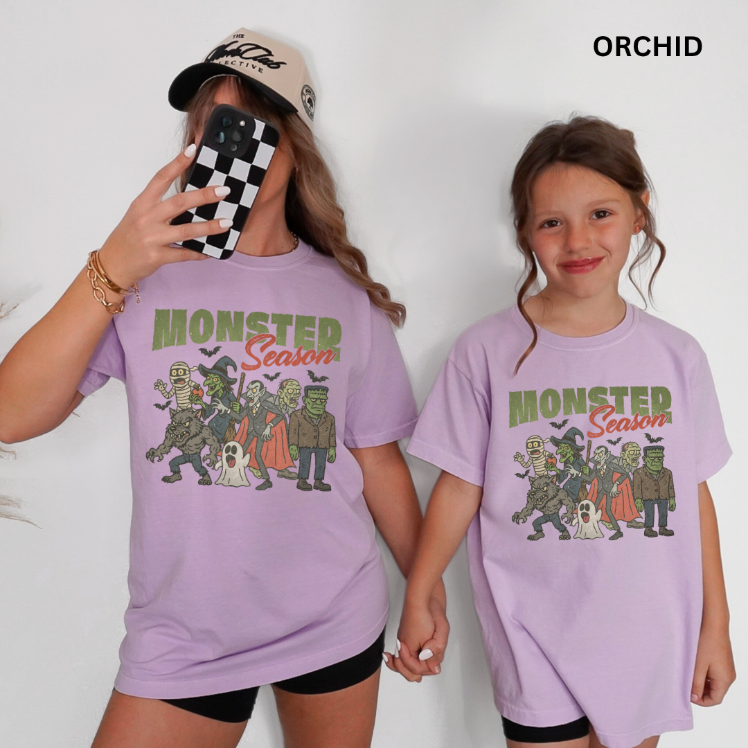 Comfort Colors® Mommy & Me Camisetas de Halloween - Monstruo