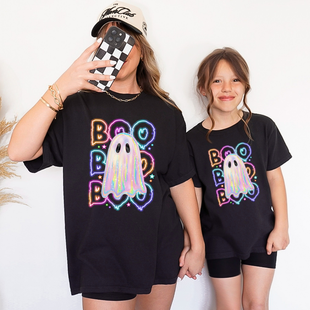 Comfort Colors® Mommy & Me Halloween Shirts - Boo