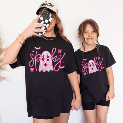 Comfort Colors® Mommy & Me Halloween-Shirts - Spooky Black