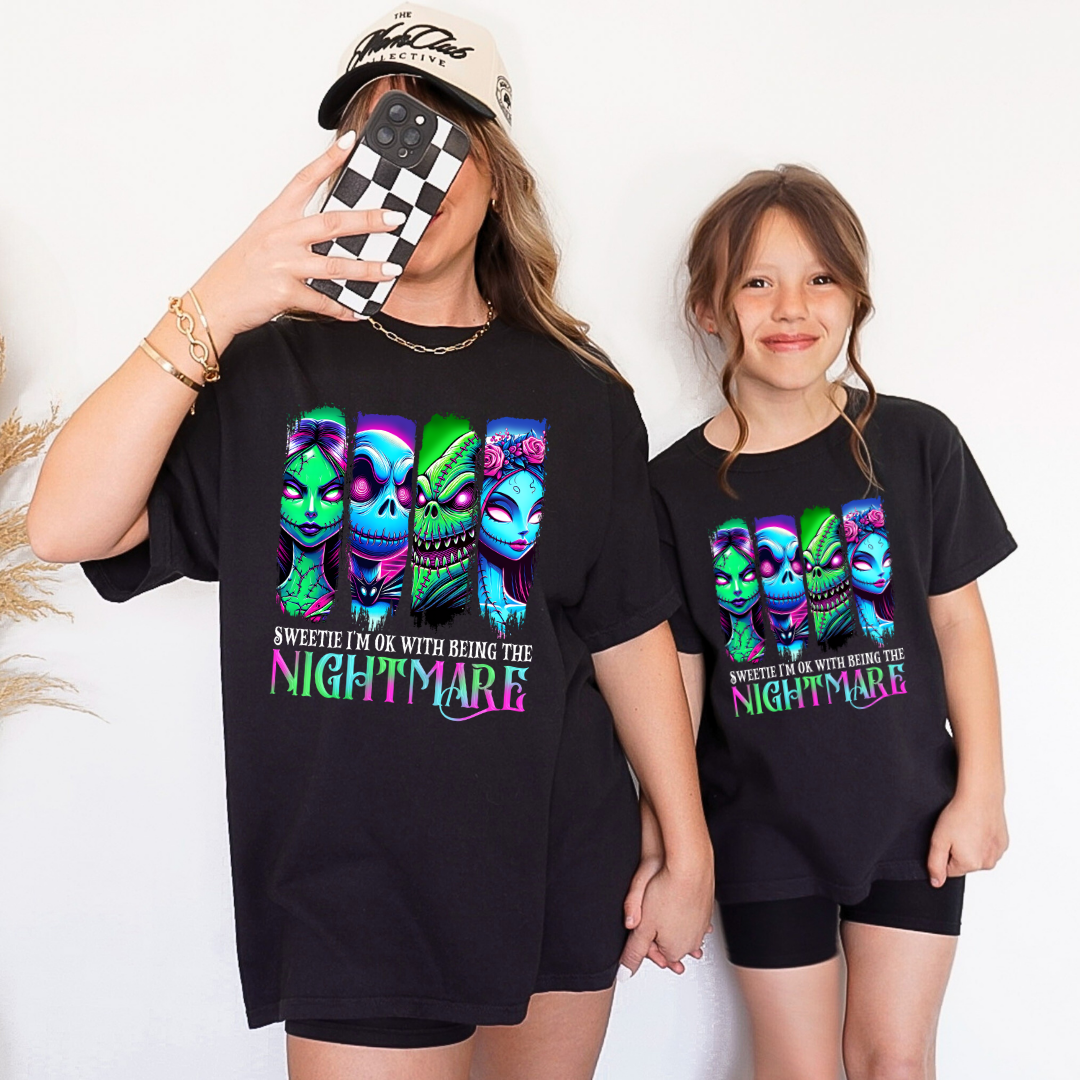 Comfort Colors® Mommy & Me Halloween Shirts - Trendy Cartoon - Image 2