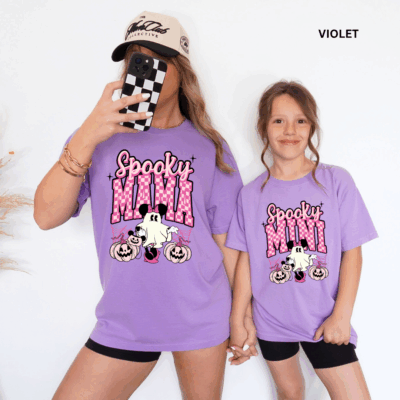 Comfort Colors® Mommy & Me Halloween-Shirts - Minnie