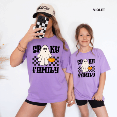 Comfort Colors® Mommy & Me Halloween Shirts - Spooky Family