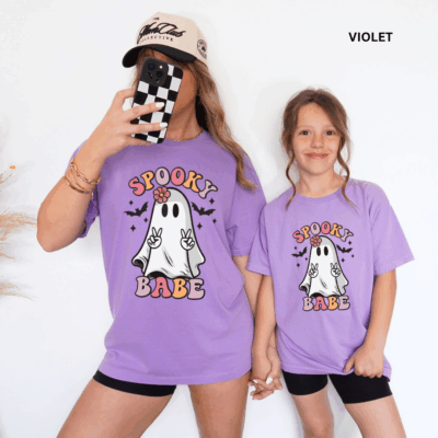 Comfort Colors® Mommy & Me Halloween-Shirts - Spooky Babe