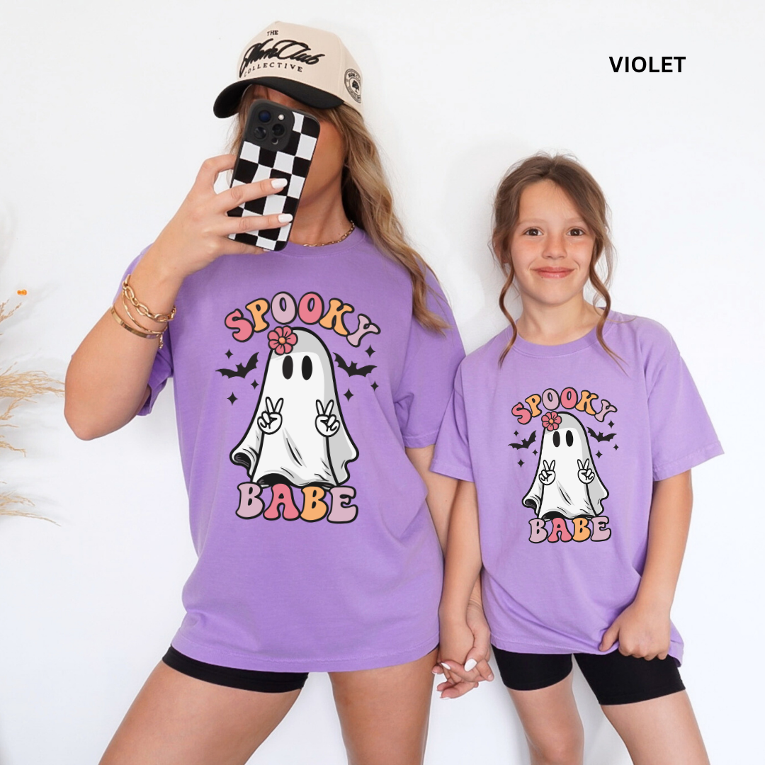 Comfort Colors® Mommy & Me Halloween-Shirts - Spooky Babe