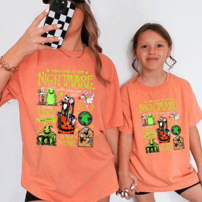 Comfort Colors® Mommy & Me Halloween Shirts - Cartoon Movie