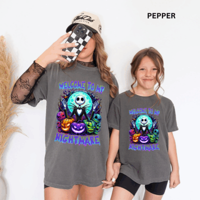 Comfort Colors® Mommy & Me Halloween Shirts - Nightmare
