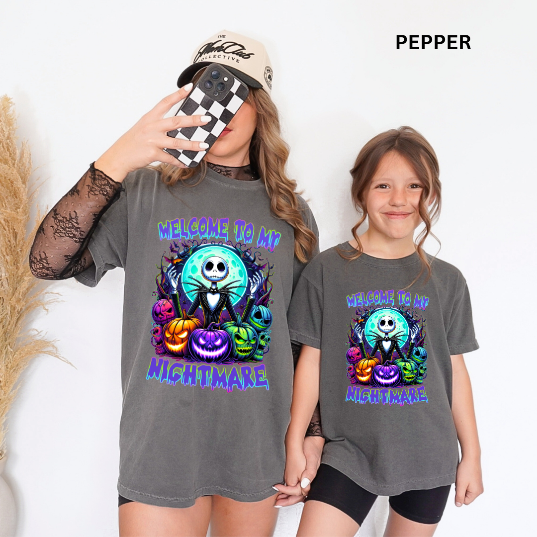 Comfort Colors® Mommy & Me Halloween Shirts - Nightmare Neon - Image 3