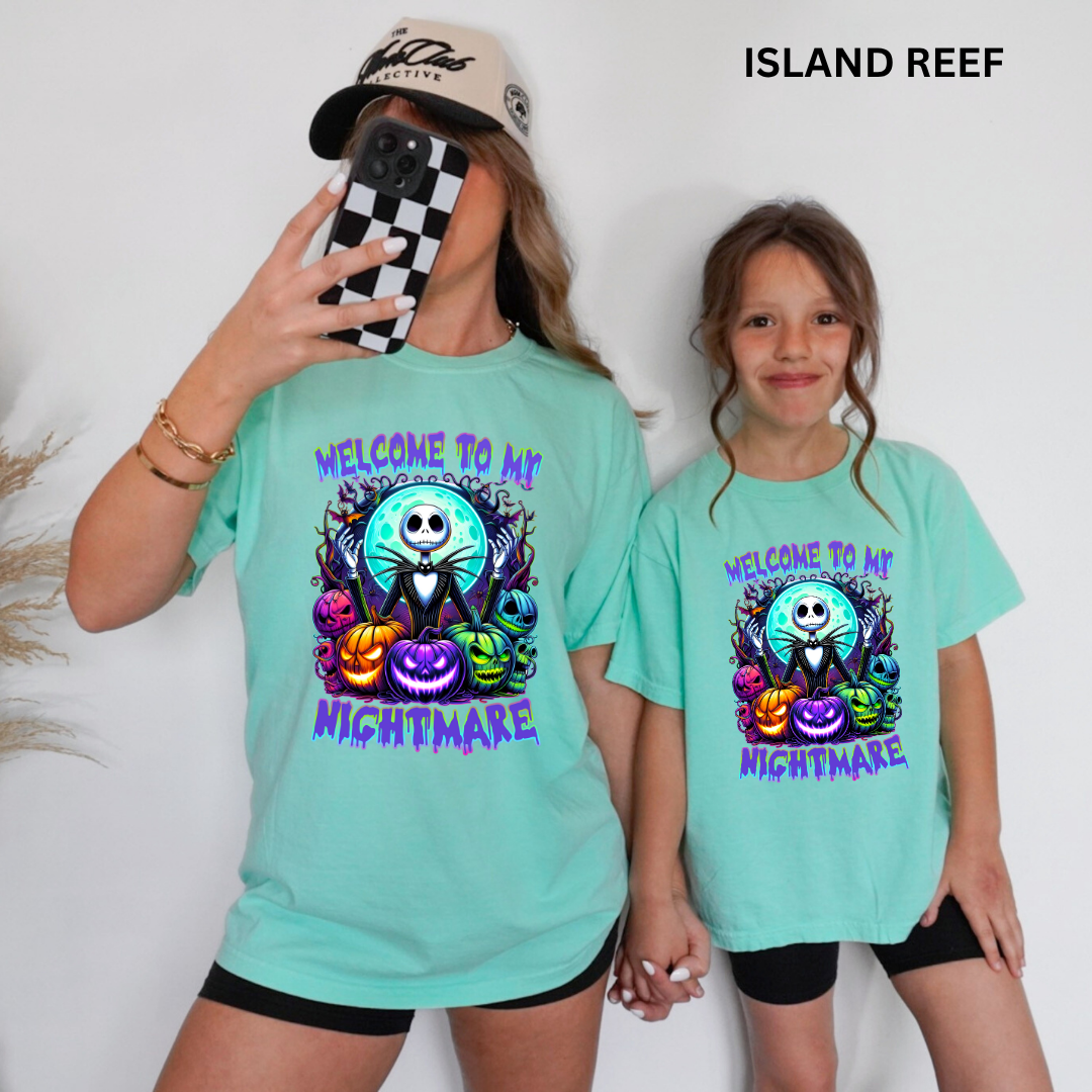 Comfort Colors® Mommy & Me Halloween Shirts - Nightmare Neon - Image 2
