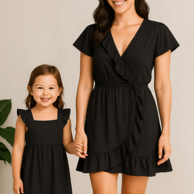 Mommy and Me Matching dresses - Black
