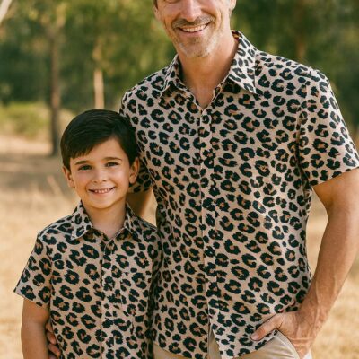 Father & Son Matching Shirts – Leopard