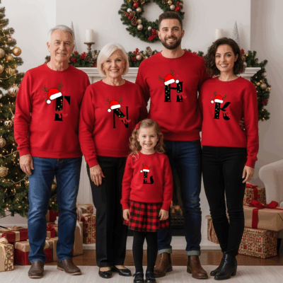 Matching Family Christmas Sweatshirts – Xmas Letter