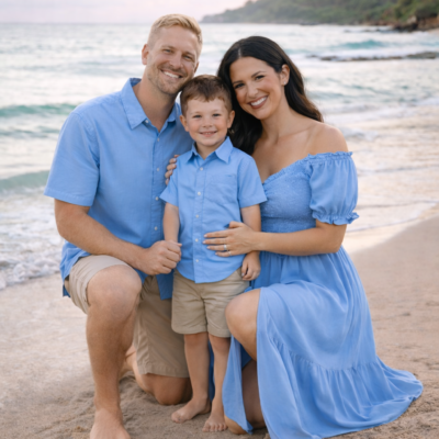 Matching Family Outfit - Light Blue
