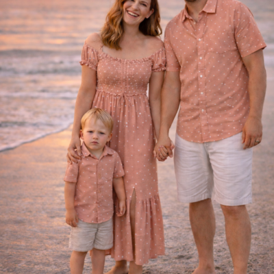 Matching Family Outfit - Pink Polkadot