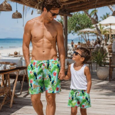 Daddy and Me Matching Swim Shorts - Toucan